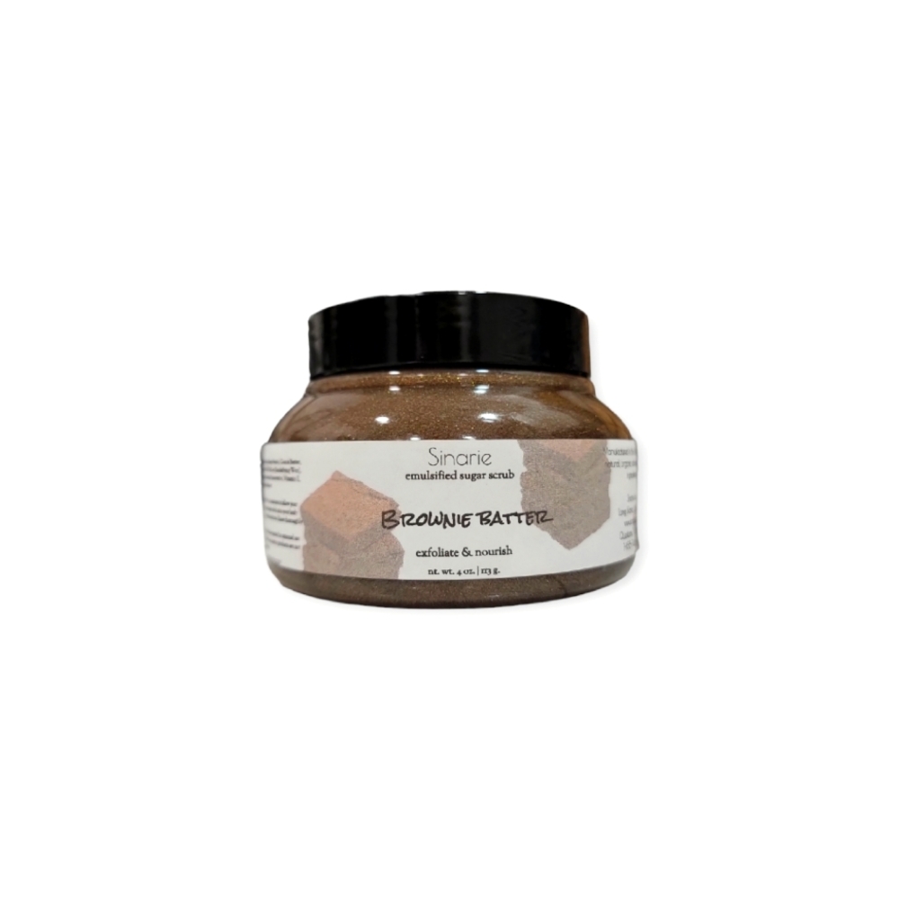 Sugar Scrub | Brownie Batter | Emulsified Body Scrub | Mango Butter | Soothing |